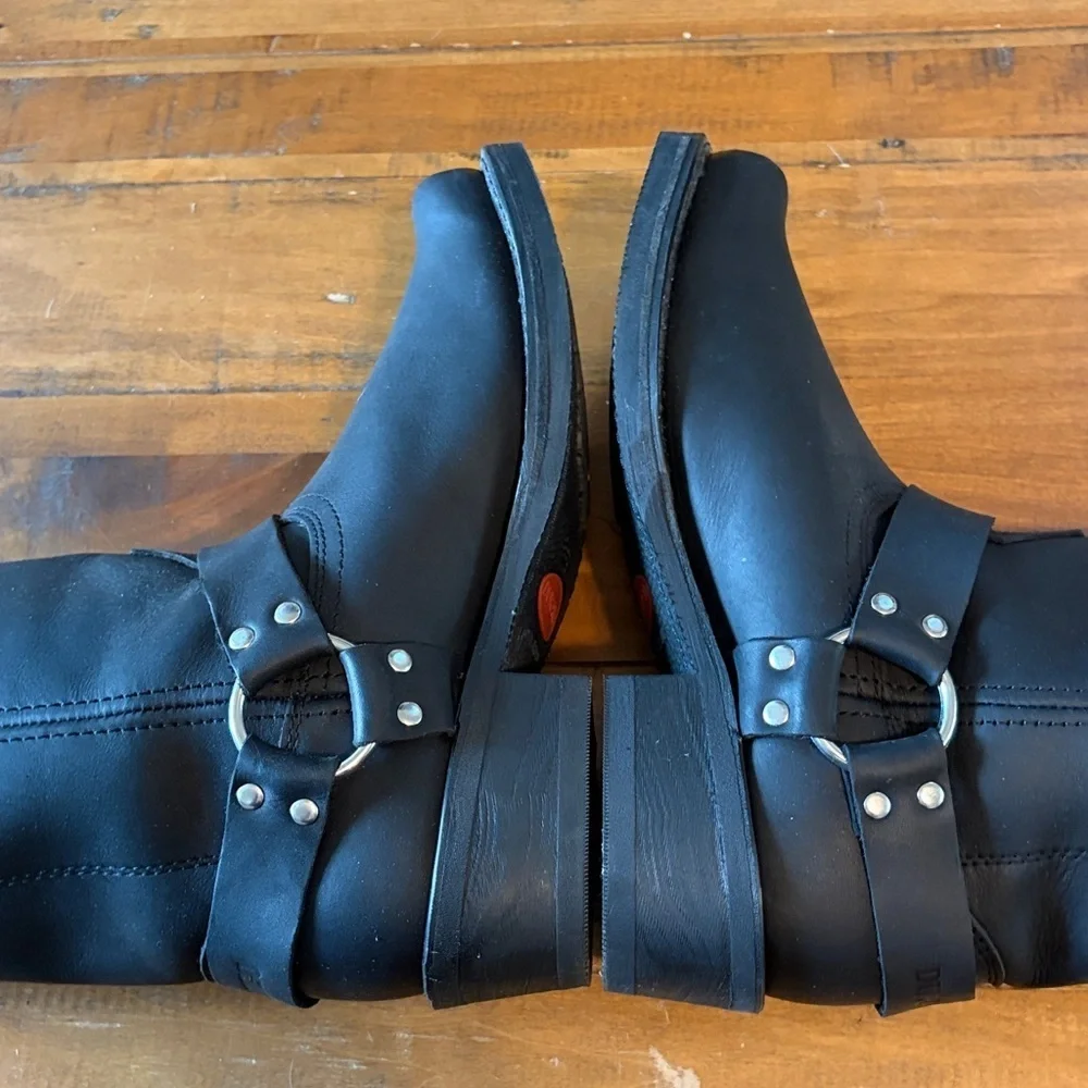 Durango 11” Full Grain Leather Harness Motorcycle Boots, DB510, US 10 EE